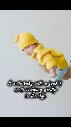 Baby flying 