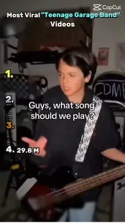 Teenage garage band