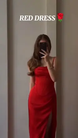red dress