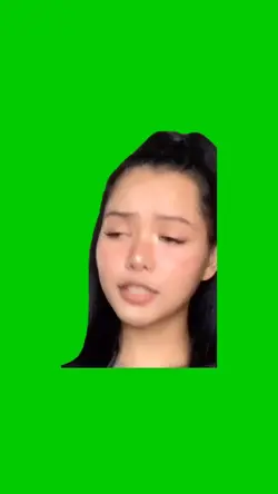 Fond vert tiktokeuse