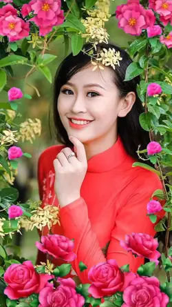 Ghép ảnh hoa hồng 