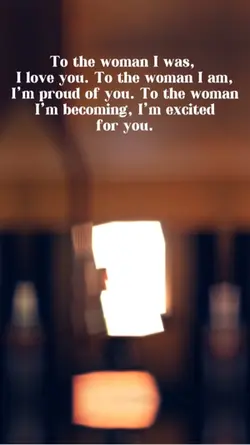 To the woman…