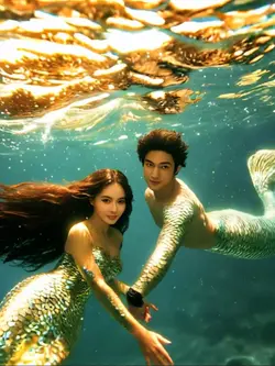 couple mermaid ai