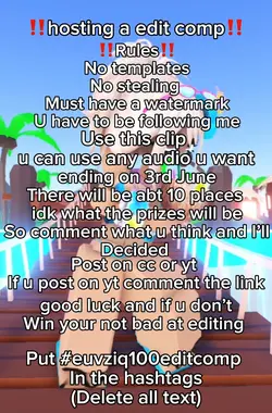 hosting a edit comp