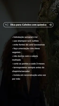 Dicas cabelos 