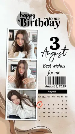3 AUGUST HBD TO ME