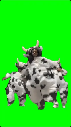Funny cow dancing
