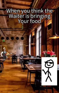 waiter meme