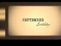 SEPTEMBER BIRTHDAY