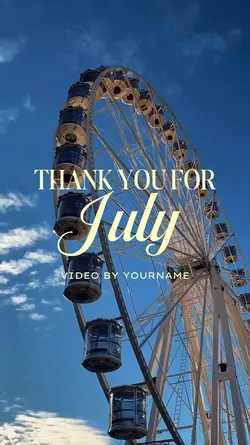 thank you for july