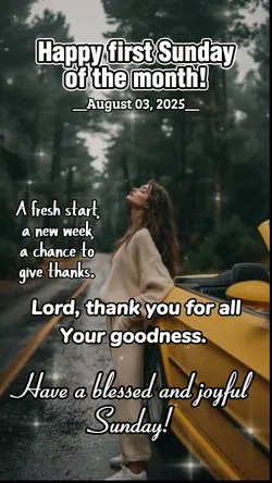 Happy 1st Sunday 