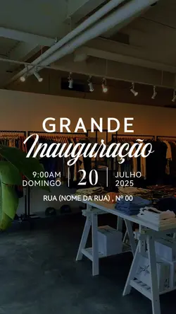 CONVITE INAUGURAÇÃO
