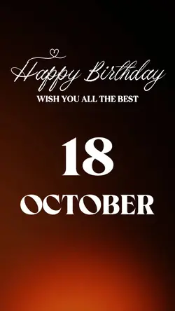 HBD 18 OCTOBER