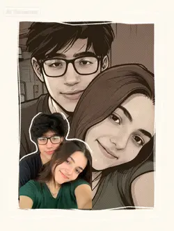 couple ai cartoon 
