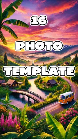 16 Photo Template 