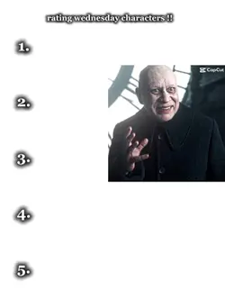 rating characters!!