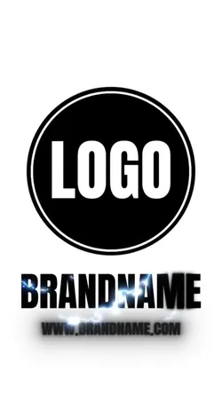 Business template logo industry minimalist white in tiktok 