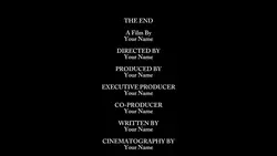 Movie Outro Credits