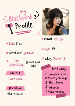 my blackpink profile