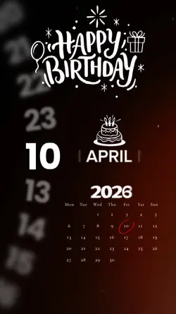 Birthday 10 April