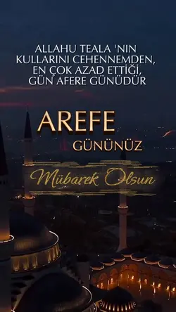 Arefe günü şablon