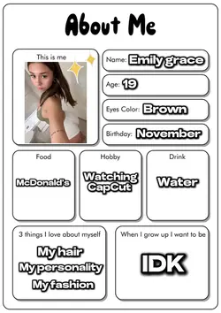 EVERYTHING ABOUT ME