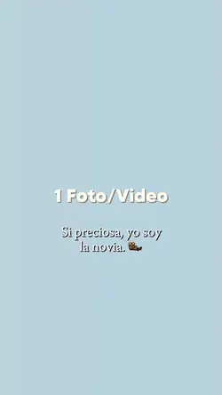 Yo soy la novia. 🦦