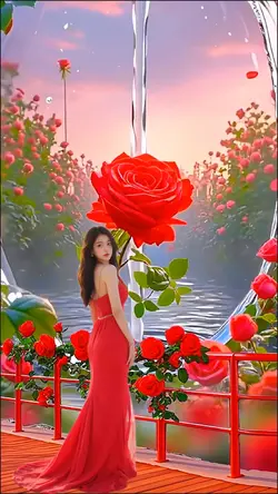 In the flowers