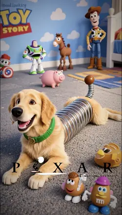 Im a slinky dog 💙🩵