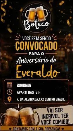 Convite Boteco 