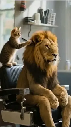 Lion bald 