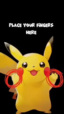 Pikachu cute templat