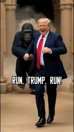 chased by Gorila