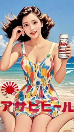 アサヒビールの夏ポスター