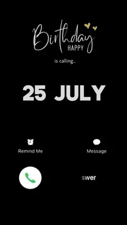 BDAY CALL 25 JULY