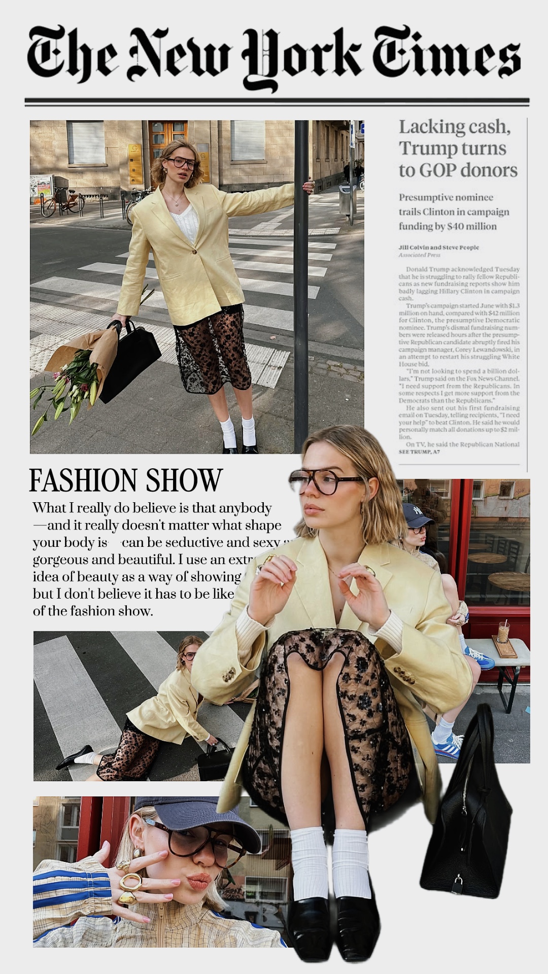 authentic magazine template - Pippit