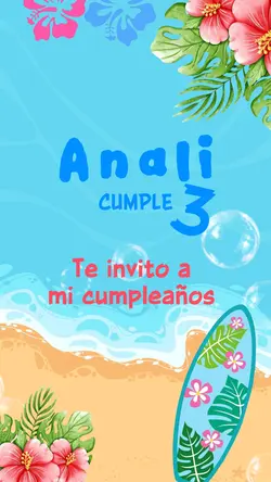 Invitación Hawaii