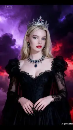 dark purple and red