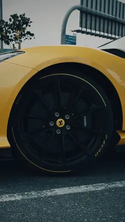 Yellow ferrari