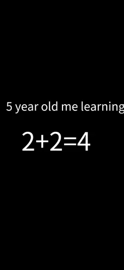 5 y old me learn 2+2