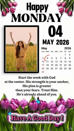 Monday 4 May 2026