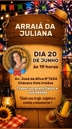 Convite festa junina