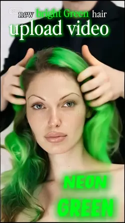 NEON GREEN HAIR NEW