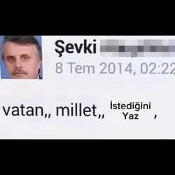 Vatan,millet,istediğ