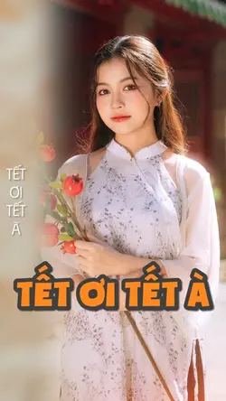 Khoe áo dài tết