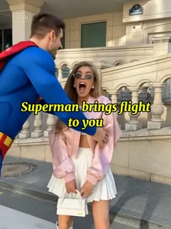 Flight with superman