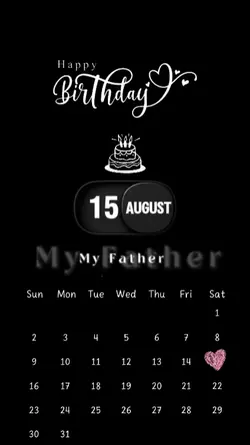 hbd dad 15 august