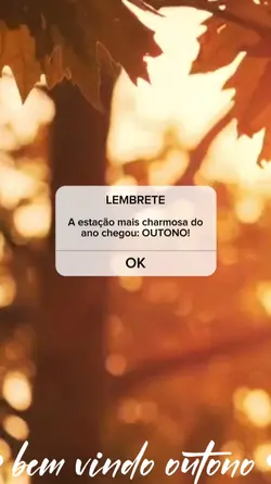 Bem vindo Outono