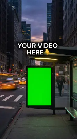 BUS STOP AD MOCKUP