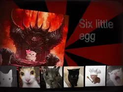 6 little eggs